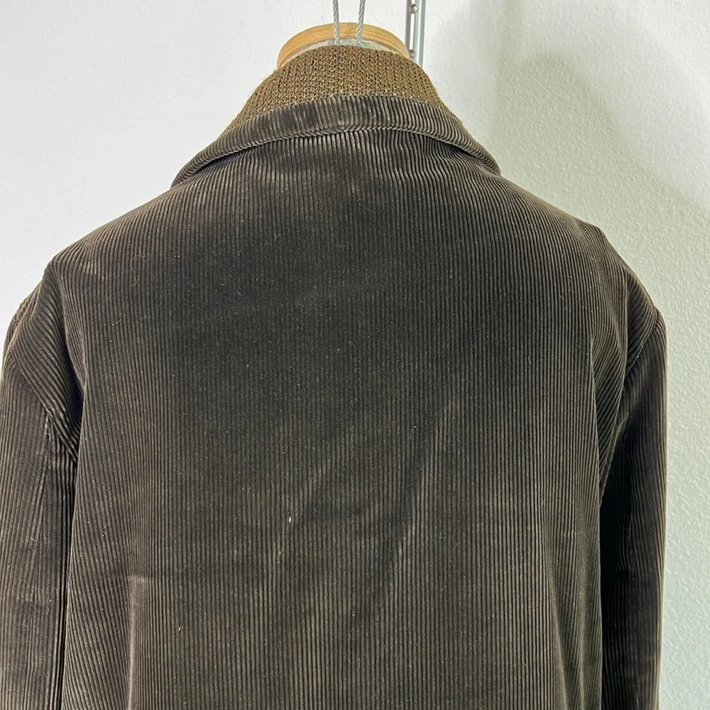 🔹 Vintage 70’s Corduroy Coat with Faux Fur and Wool Lining